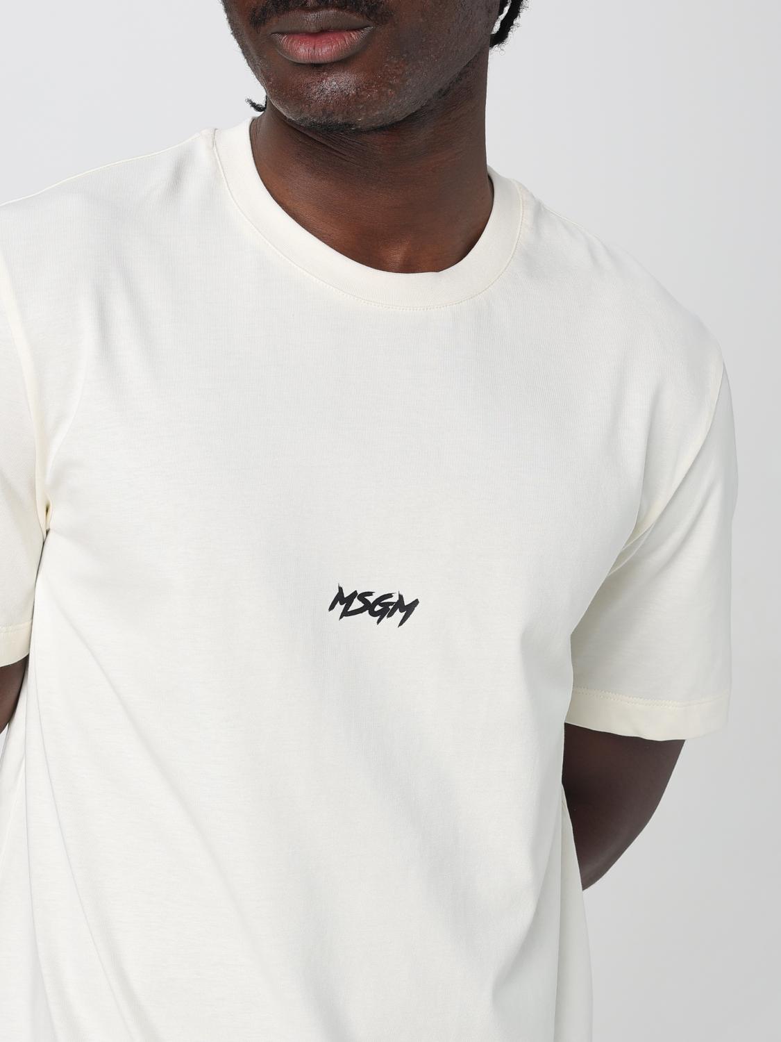 MSGM T-SHIRT: T-shirt herren MSGM, Weiss 1 - Img 3