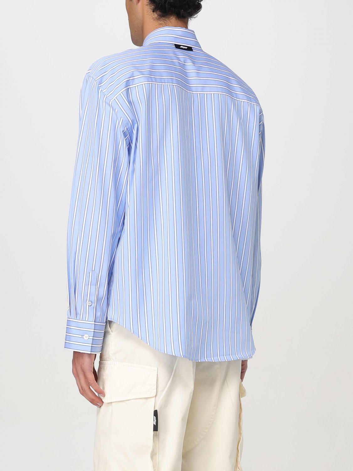 MSGM SHIRT: Shirt men MSGM, Blue - Img 3