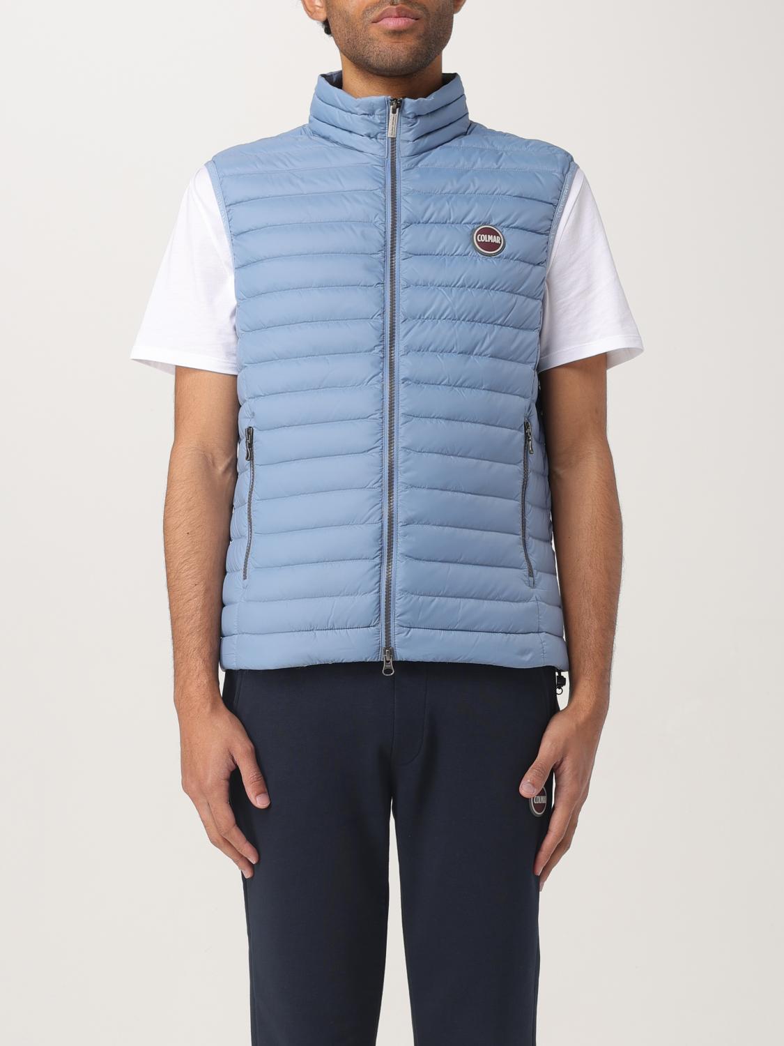 COLMAR SUIT VEST: Colmar quilted nylon jacket, Gnawed Blue - Img 1