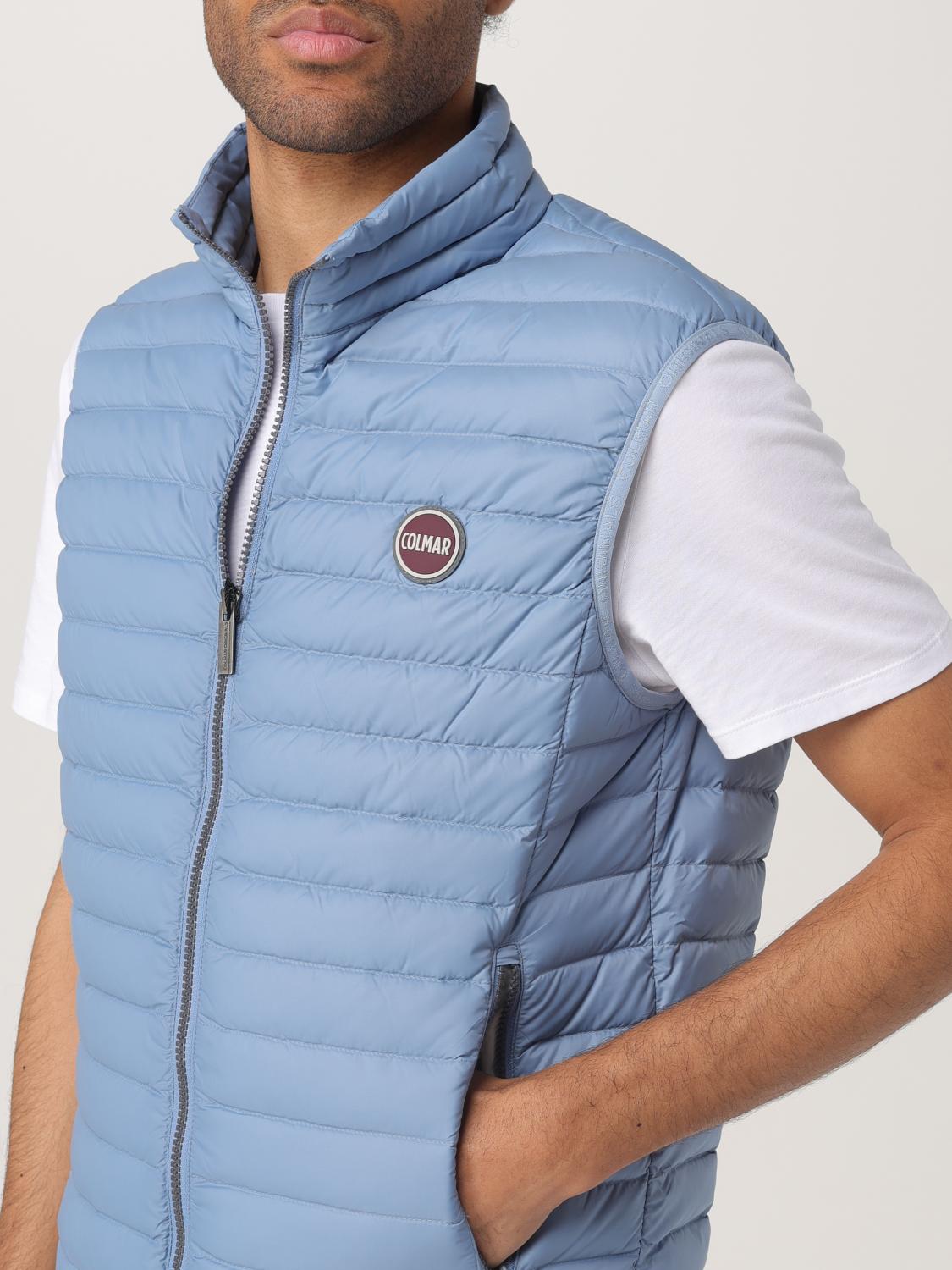 COLMAR SUIT VEST: Colmar quilted nylon jacket, Gnawed Blue - Img 4