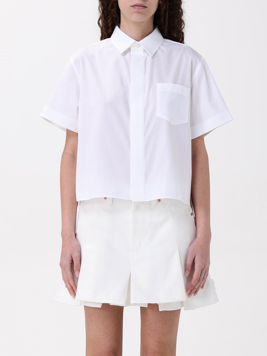 SACAI CAMISA: Camisa mujer Sacai, Blanco - Img 1