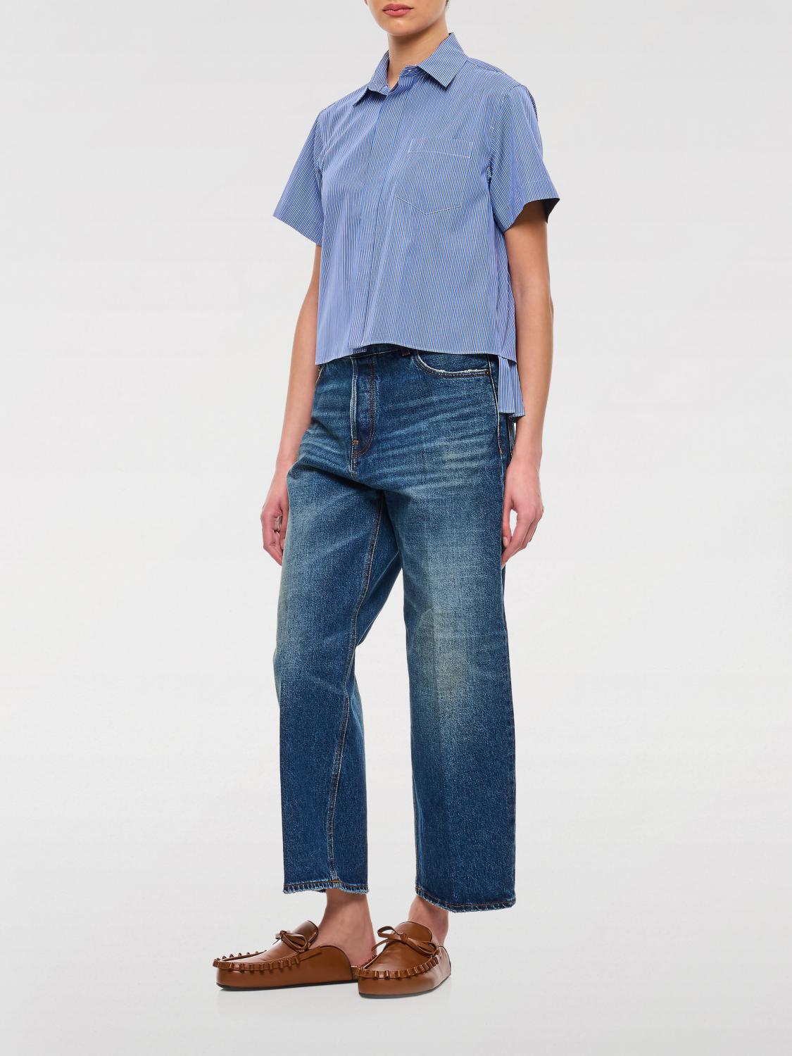 SACAI CAMISA: Camisa mujer Sacai, Azul Oscuro - Img 2