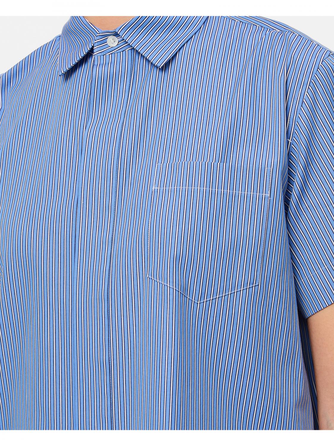 SACAI CAMISA: Camisa mujer Sacai, Azul Oscuro - Img 4