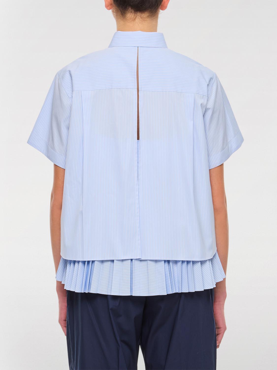 SACAI CAMISA: Camisa mujer Sacai, Azul Claro - Img 3