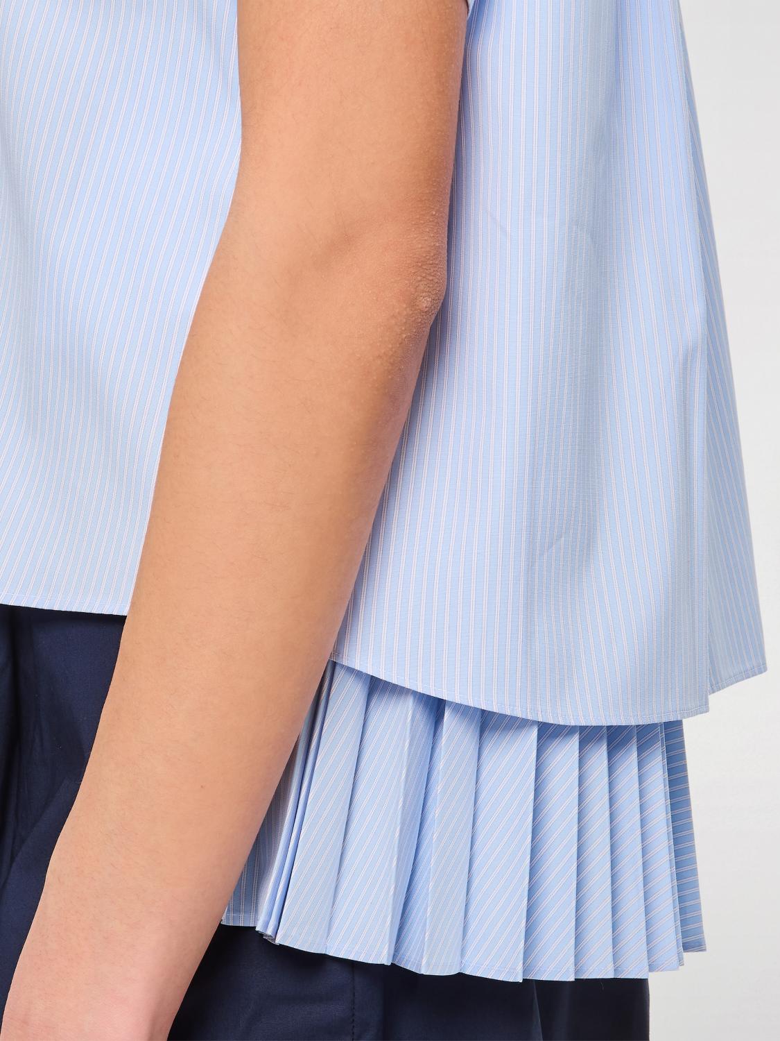 SACAI CAMISA: Camisa mujer Sacai, Azul Claro - Img 4