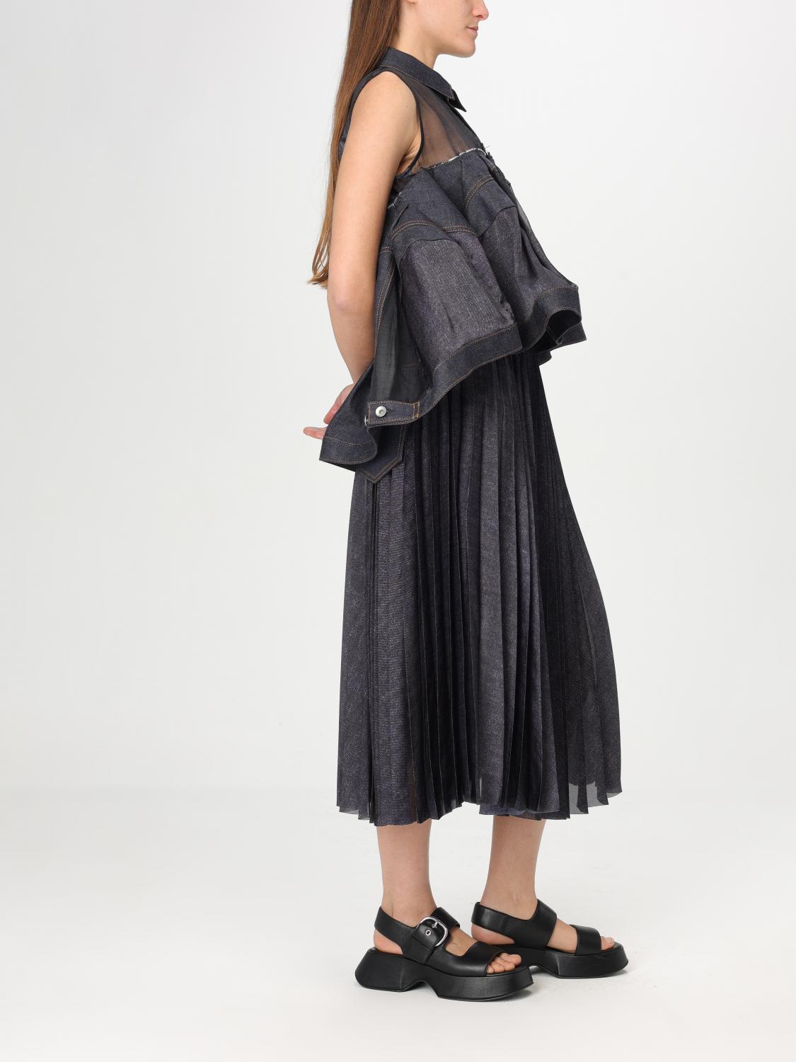 SACAI CAMISA: Camisa mujer Sacai, Azul Oscuro - Img 2