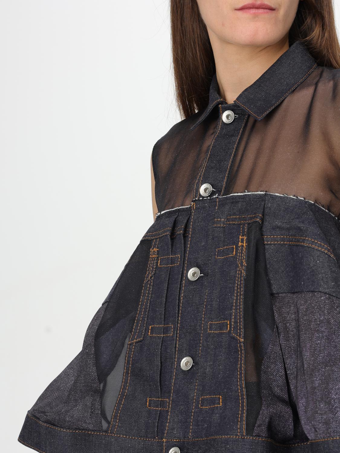 SACAI CAMISA: Camisa mujer Sacai, Azul Oscuro - Img 5