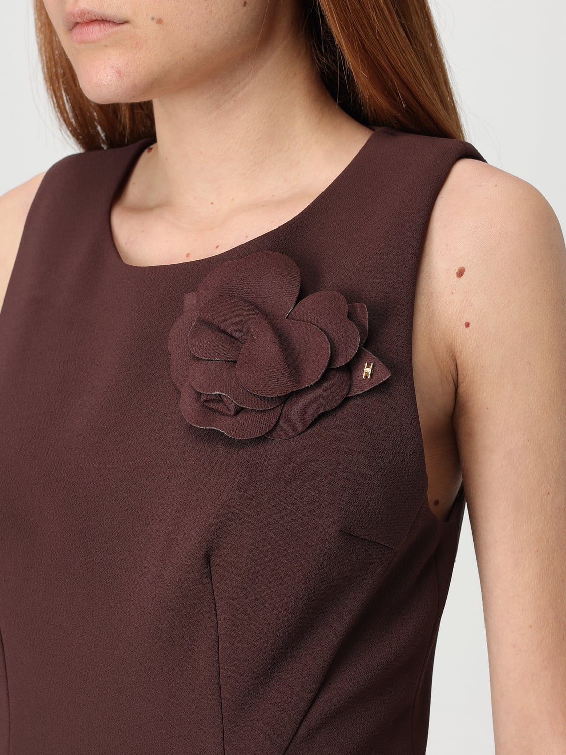 ELISABETTA FRANCHI KLEID: Kleider damen Elisabetta Franchi, Braun - Img 3
