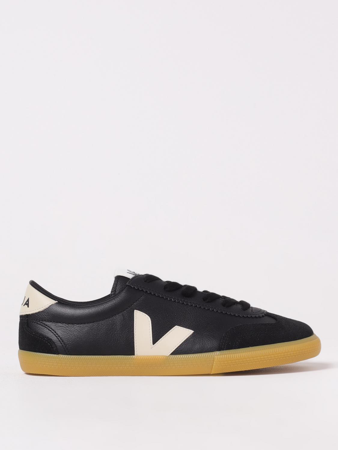 VEJA SNEAKERS: Sneakers Volley Veja in pelle , Nero - Img 1