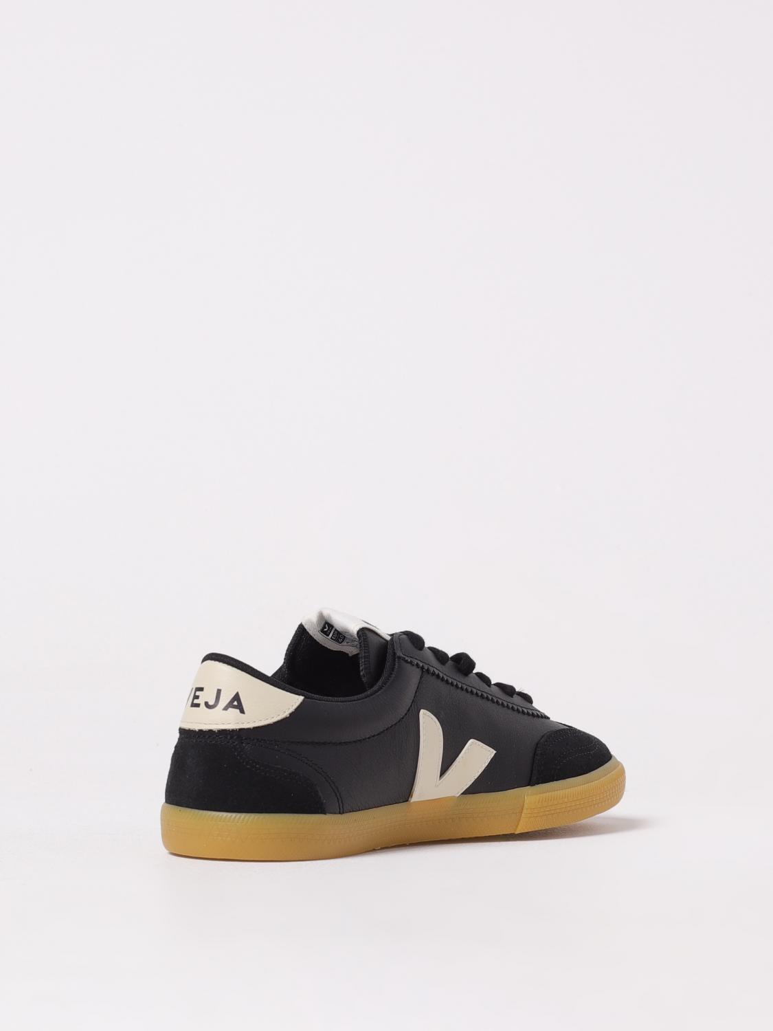 VEJA SNEAKERS: Sneakers Volley Veja in pelle , Nero - Img 3