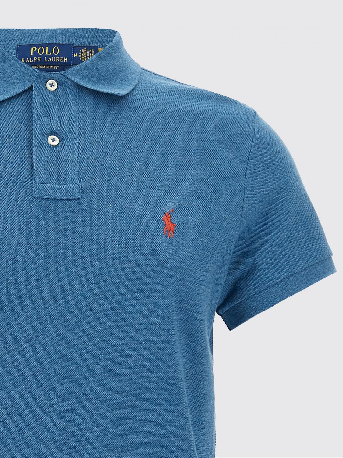 POLO RALPH LAUREN POLO SHIRT: T-shirt men Polo Ralph Lauren, Blue 2 - Img 3