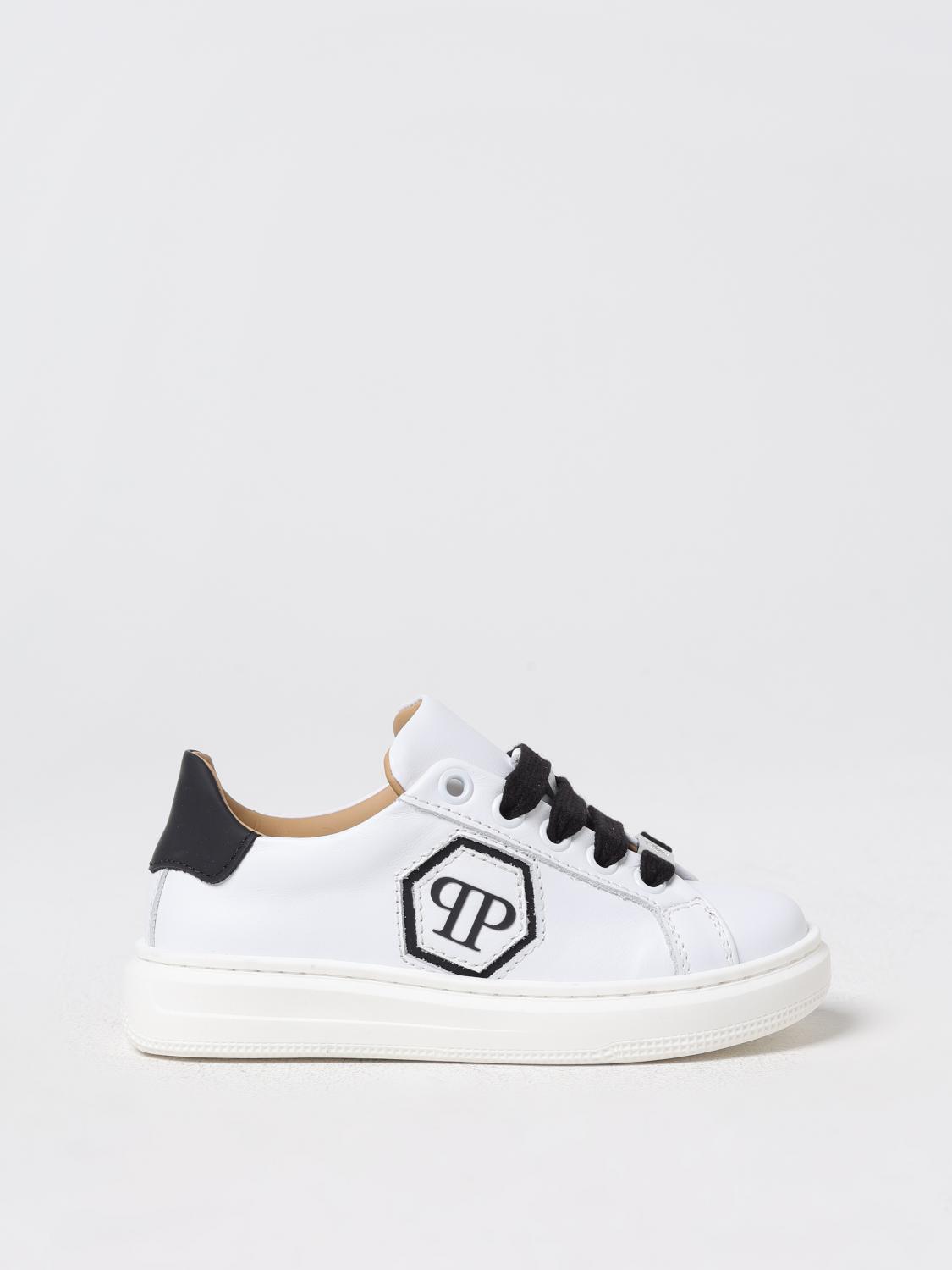 PHILIPP PLEIN SNEAKERS: Schuhe kinder Philipp Plein, Weiß - Img 1