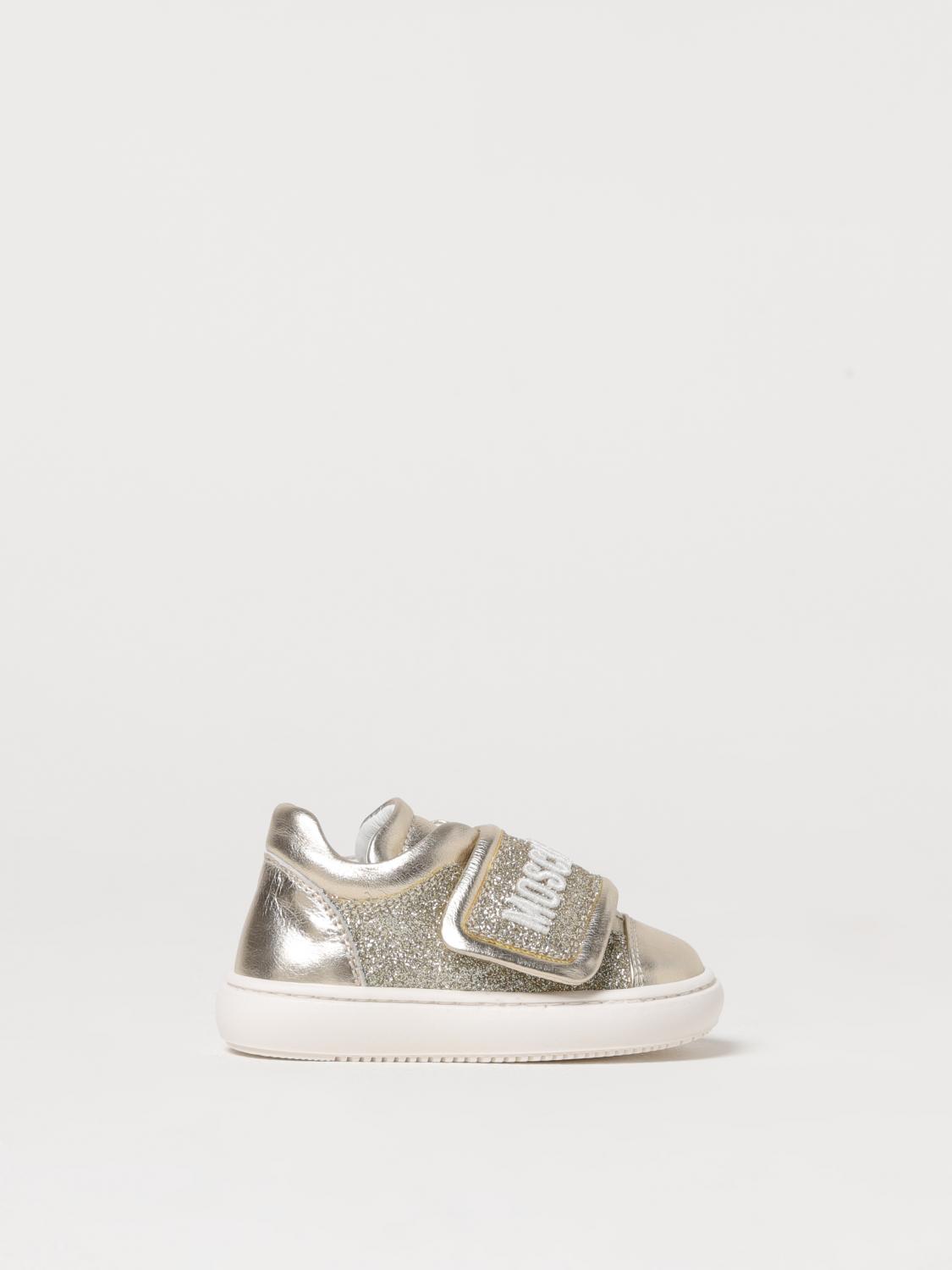 MOSCHINO SNEAKERS: Schuhe kinder Moschino, Gold - Img 1