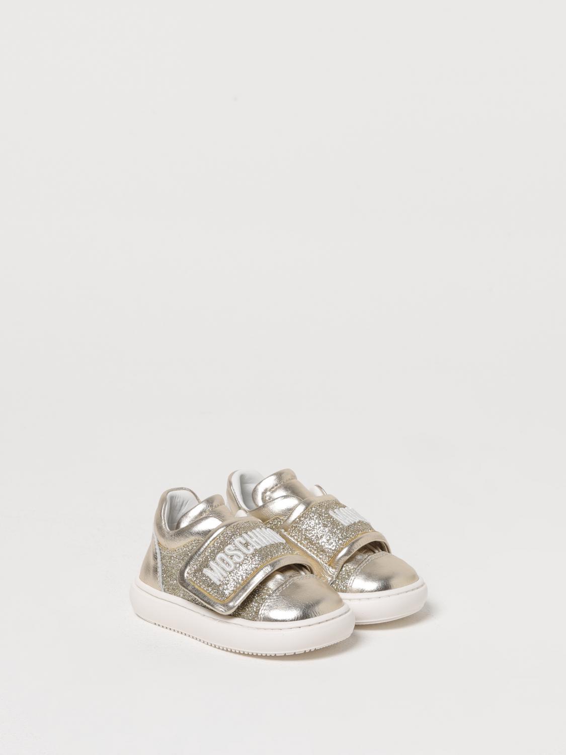 MOSCHINO SNEAKERS: Schuhe kinder Moschino, Gold - Img 2