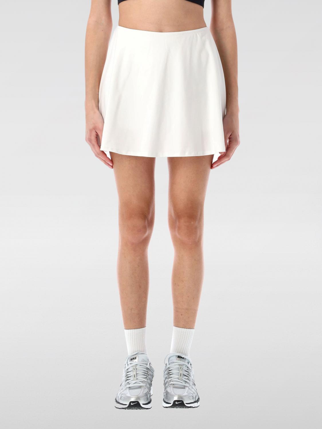 NIKE GONNA: Gonna Nike in tessuto tecnico stretch , Bianco - Img 1