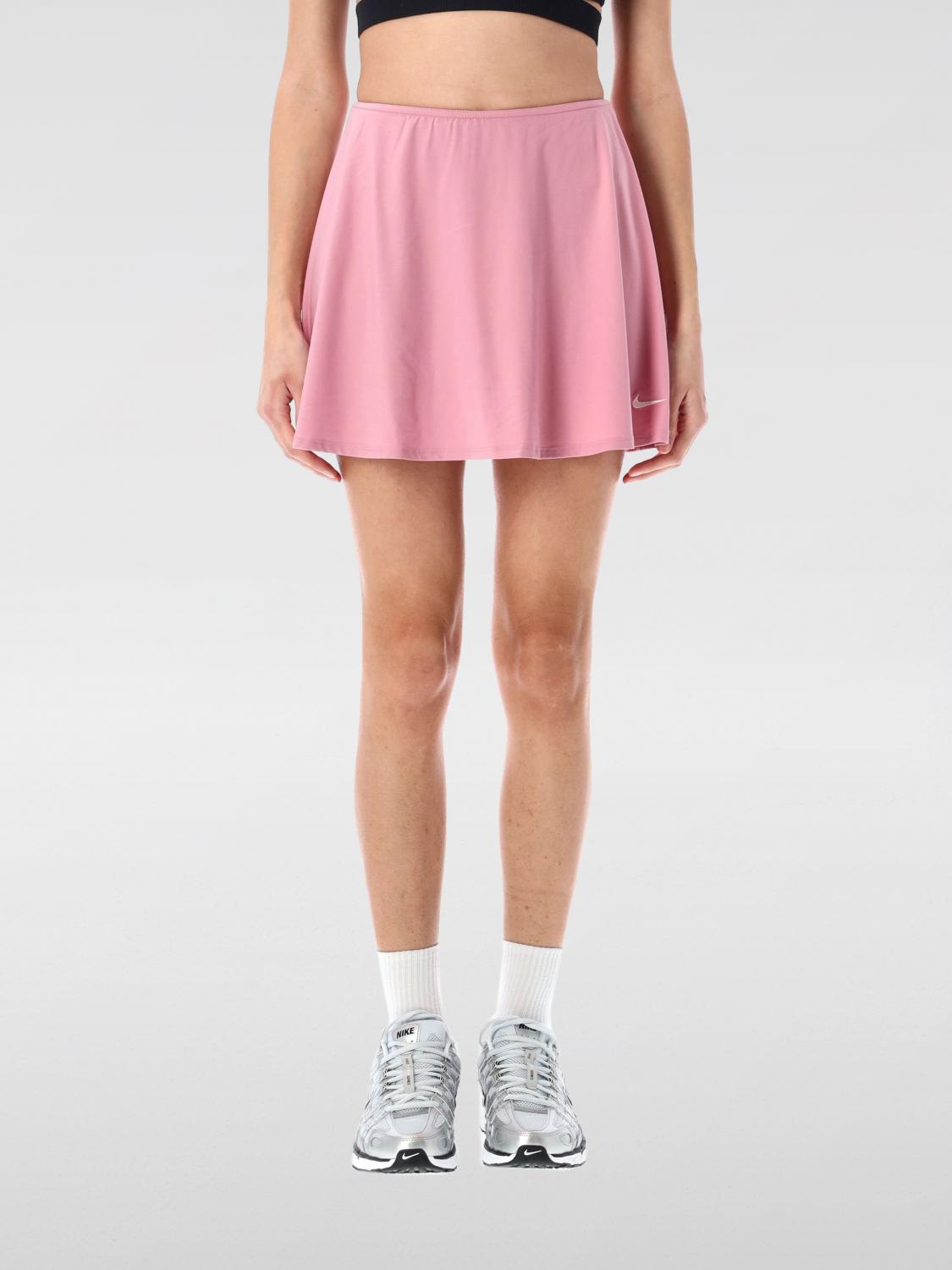 NIKE GONNA: Gonna Nike in tessuto tecnico stretch , Rosa - Img 1