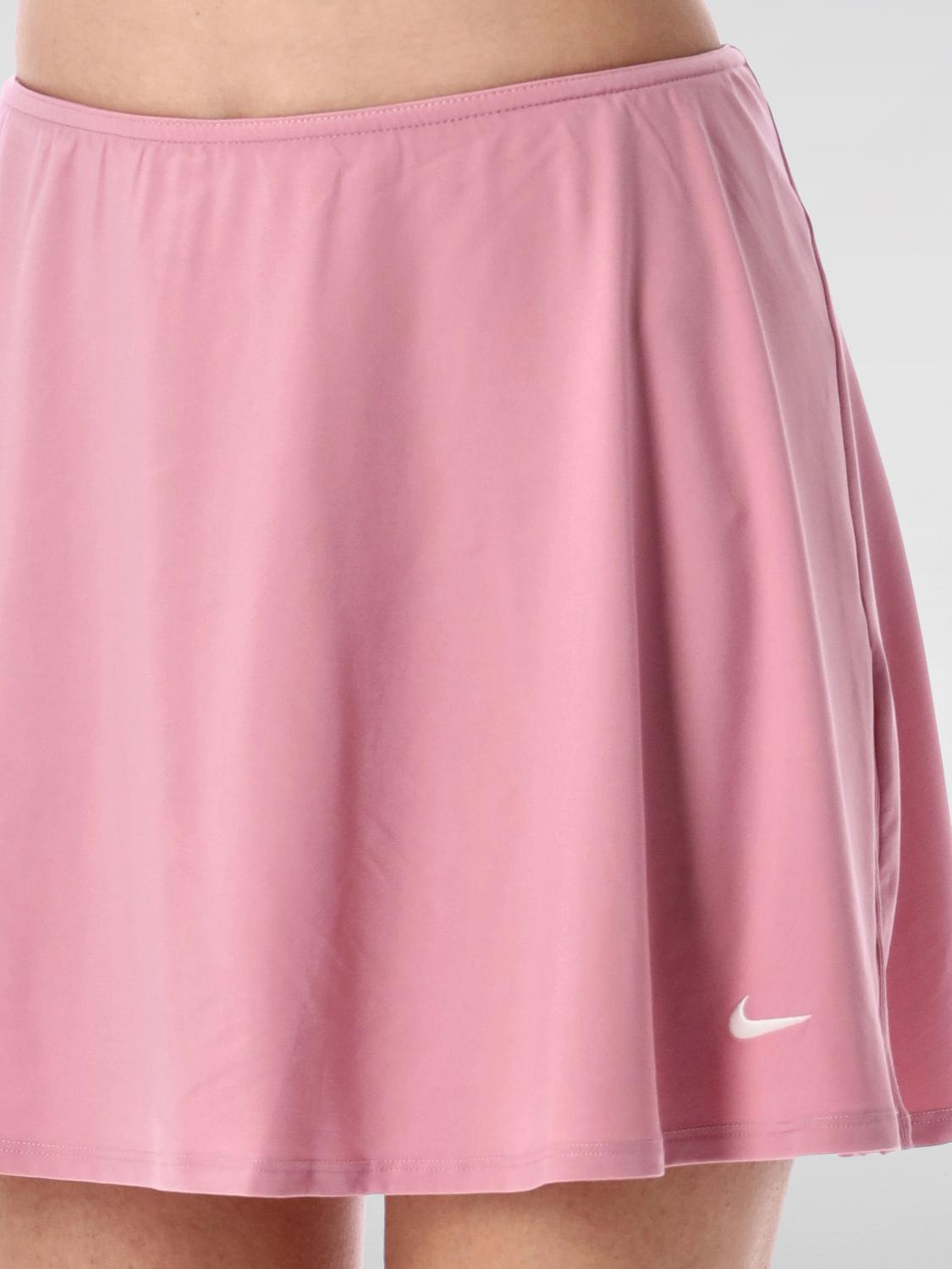 NIKE GONNA: Gonna Nike in tessuto tecnico stretch , Rosa - Img 3