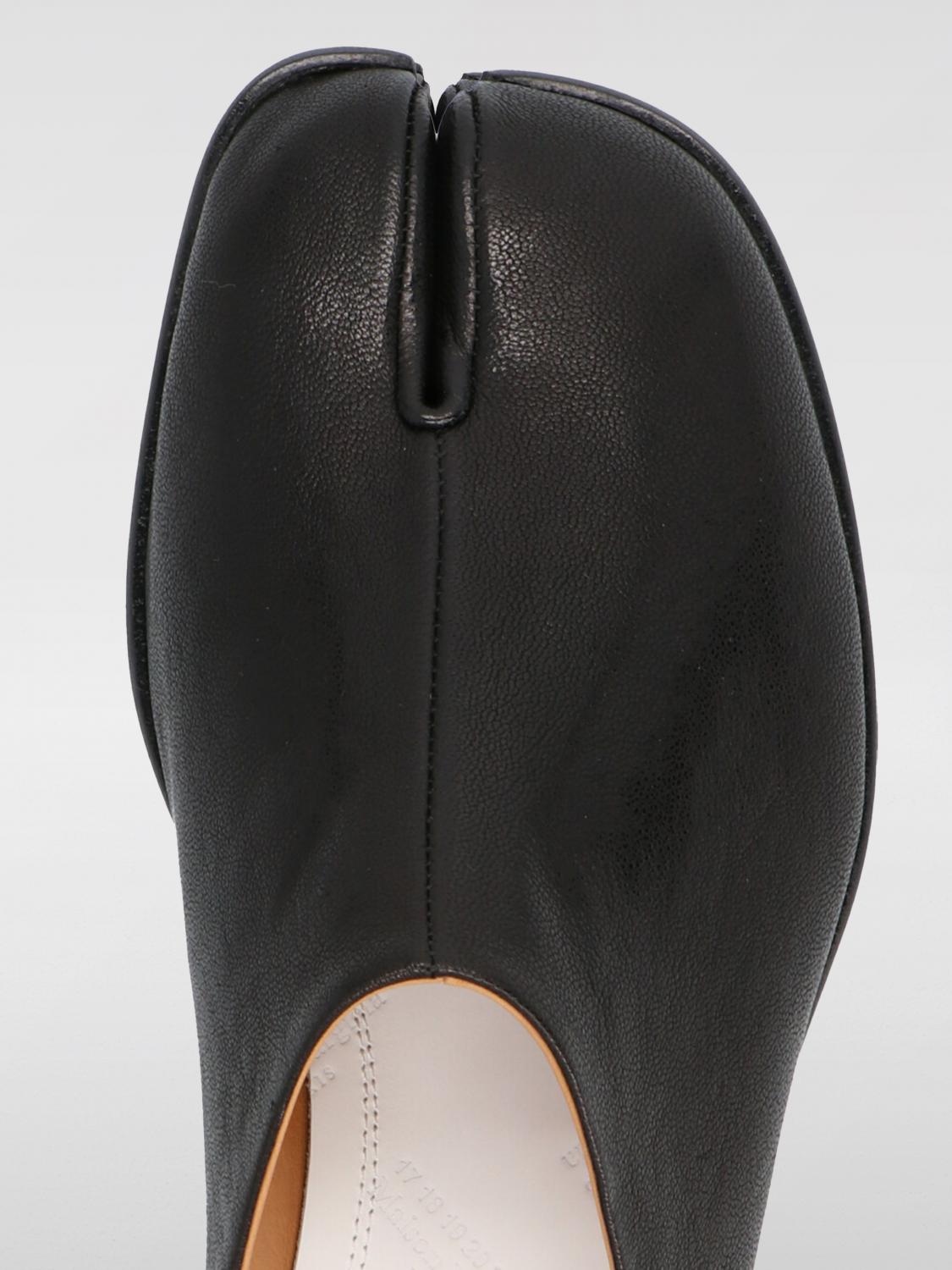 MAISON MARGIELA MOCASSINI: Mocassino Tabi Maison Margiela in pelle , Nero - Img 3