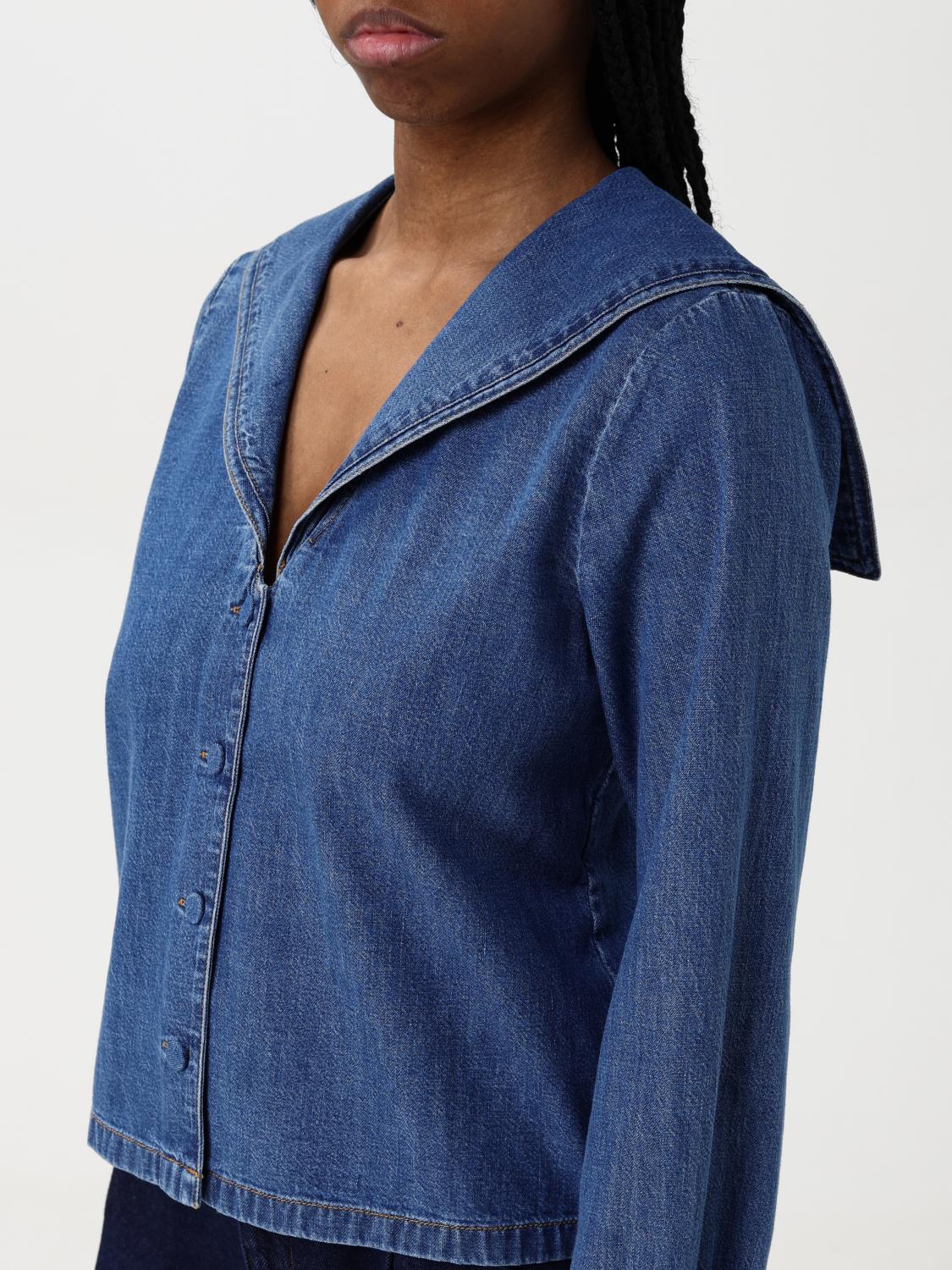 FRAME HEMDBLUSE: Top damen Frame, Denim - Img 3