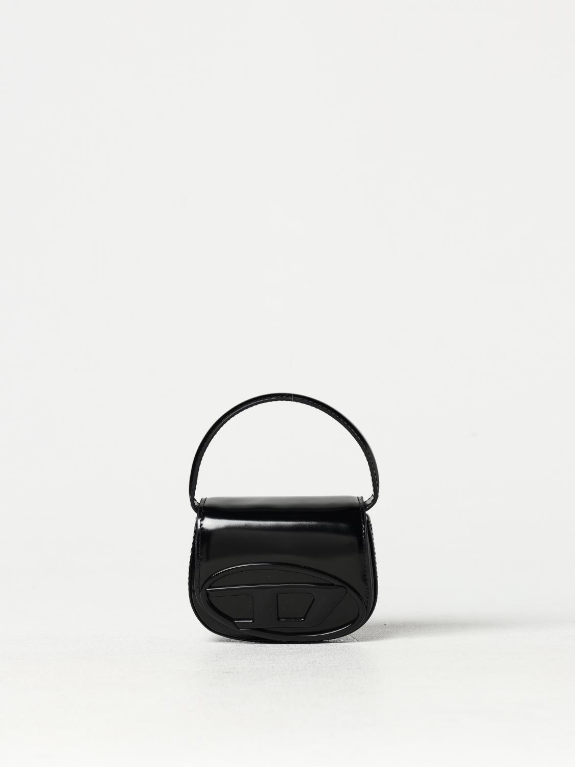 DIESEL BORSA MINI: Borsa 1-DR-XS-S Diesel in vernice laminata , Nero - Img 1