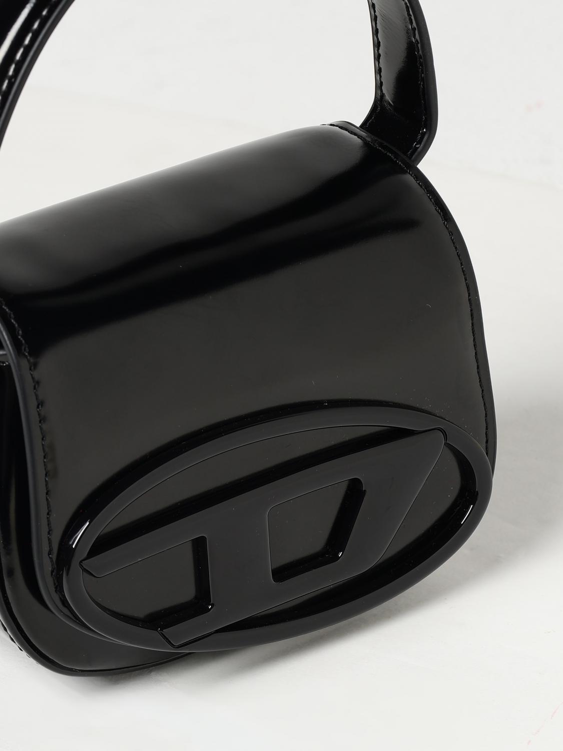 DIESEL BORSA MINI: Borsa 1-DR-XS-S Diesel in vernice laminata , Nero - Img 4