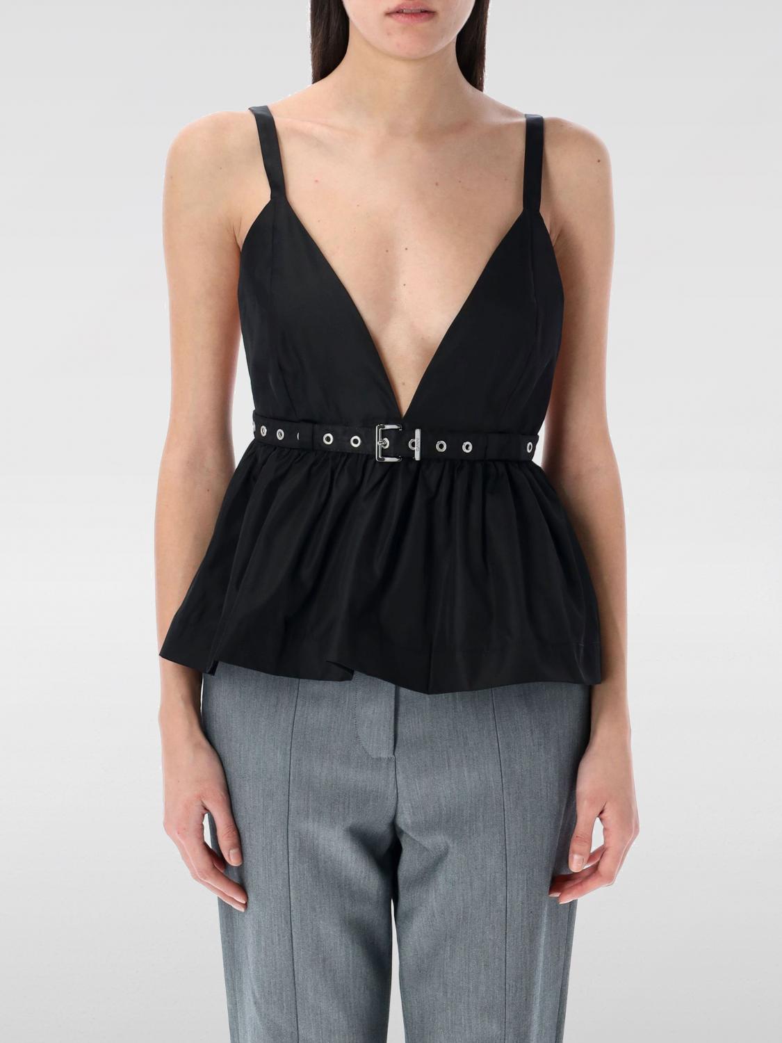 GANNI TOP: Top mujer Ganni, Negro - Img 1