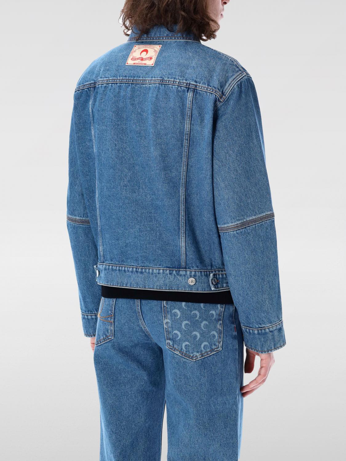 MARINE SERRE JACKET: Jacket men Marine Serre, Blue - Img 2