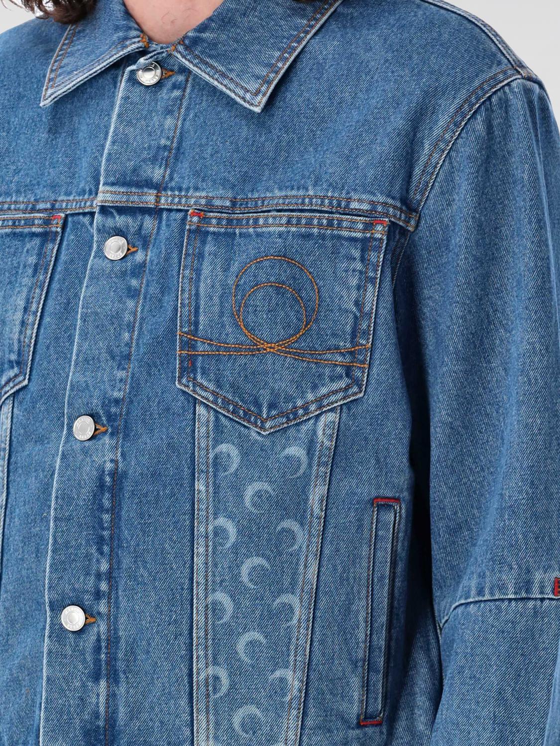 MARINE SERRE JACKET: Jacket men Marine Serre, Blue - Img 3