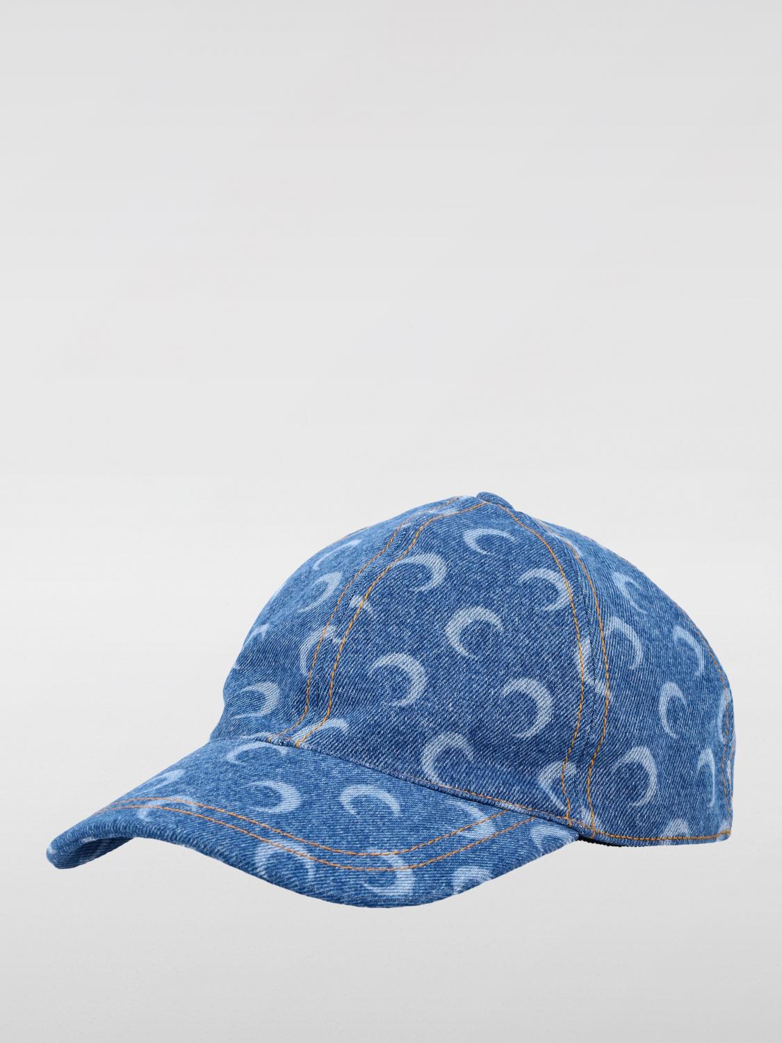 MARINE SERRE HAT: Hat men Marine Serre, Blue - Img 1
