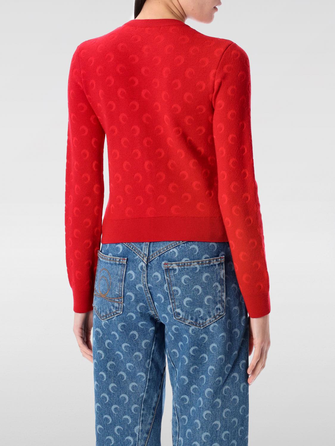 MARINE SERRE PULLOVER: Pullover damen Marine Serre, Rot - Img 2