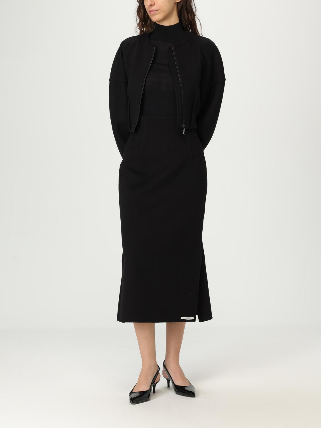 SPORTMAX GIACCA: Bomber in lana vergine Sportmax, Nero - Img 2