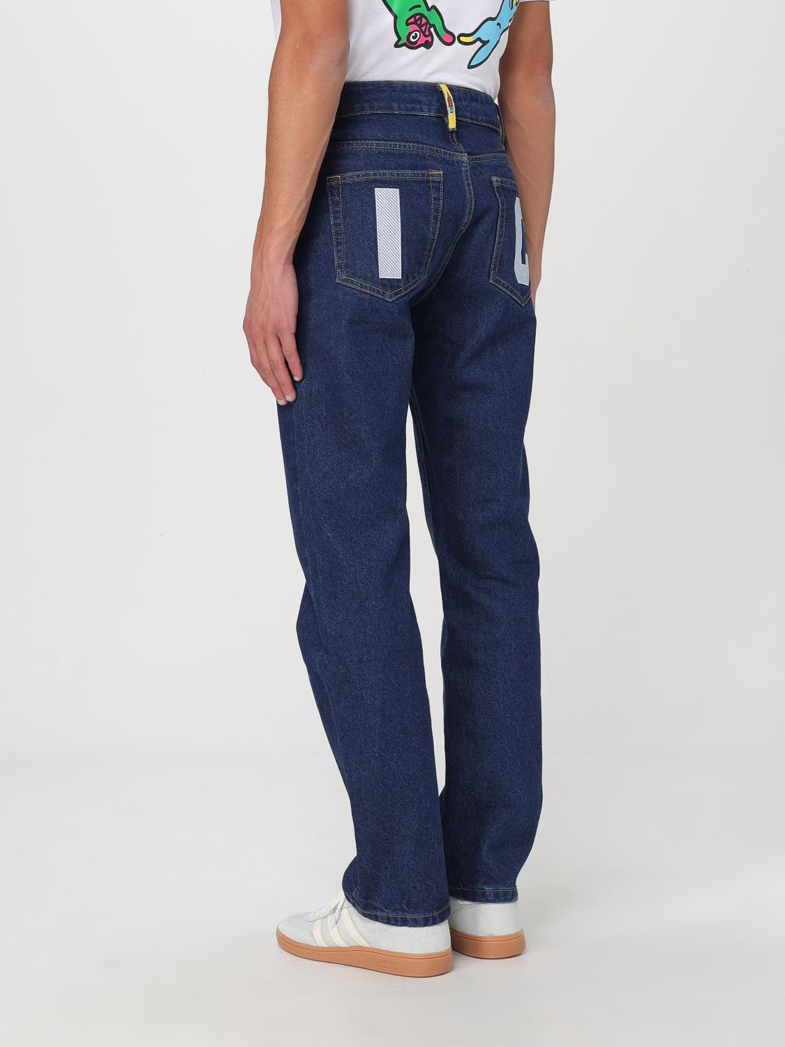 ICECREAM JEANS: Jeans Icecream in denim con stampa , Blue - Img 2