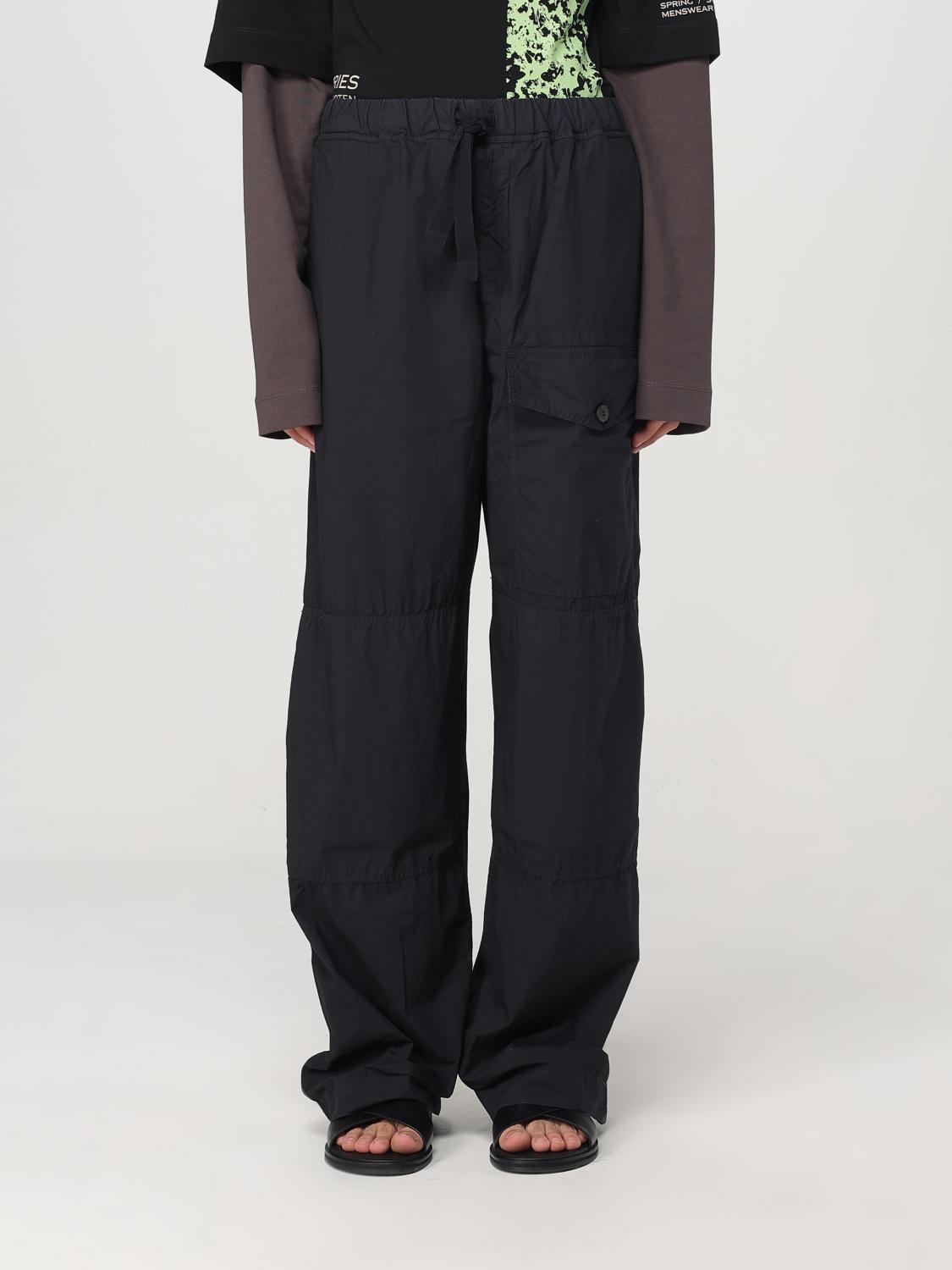 DRIES VAN NOTEN 裤子: 裤子 男士 Dries Van Noten, 蓝色 - Img 1
