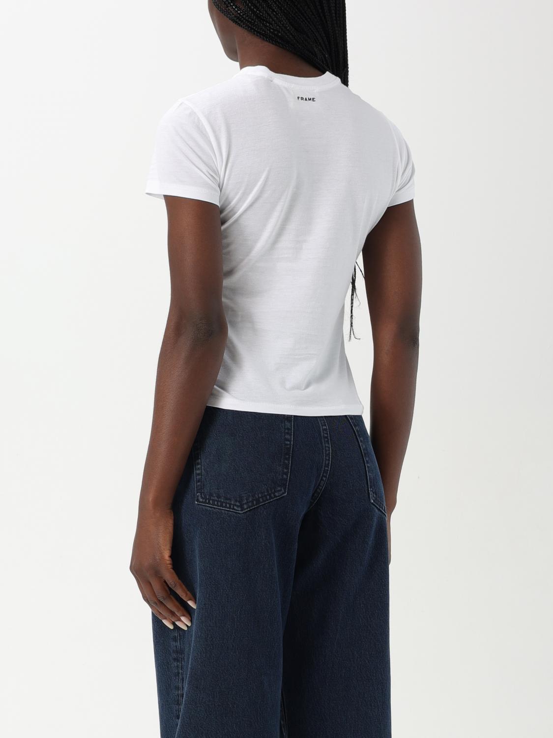 FRAME T-SHIRTS: T-shirt in cotone Pima con stemma Frame, Bianco - Img 2