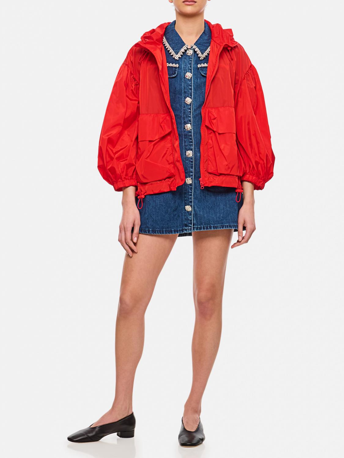 SIMONE ROCHA GIACCA: Giubbotto Simone Rocha in nylon con cappuccio, Rosso - Img 2