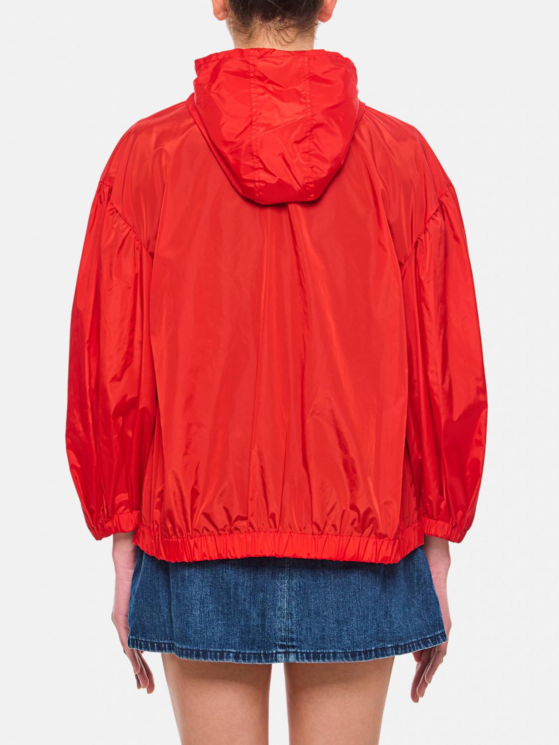 SIMONE ROCHA GIACCA: Giubbotto Simone Rocha in nylon con cappuccio, Rosso - Img 3