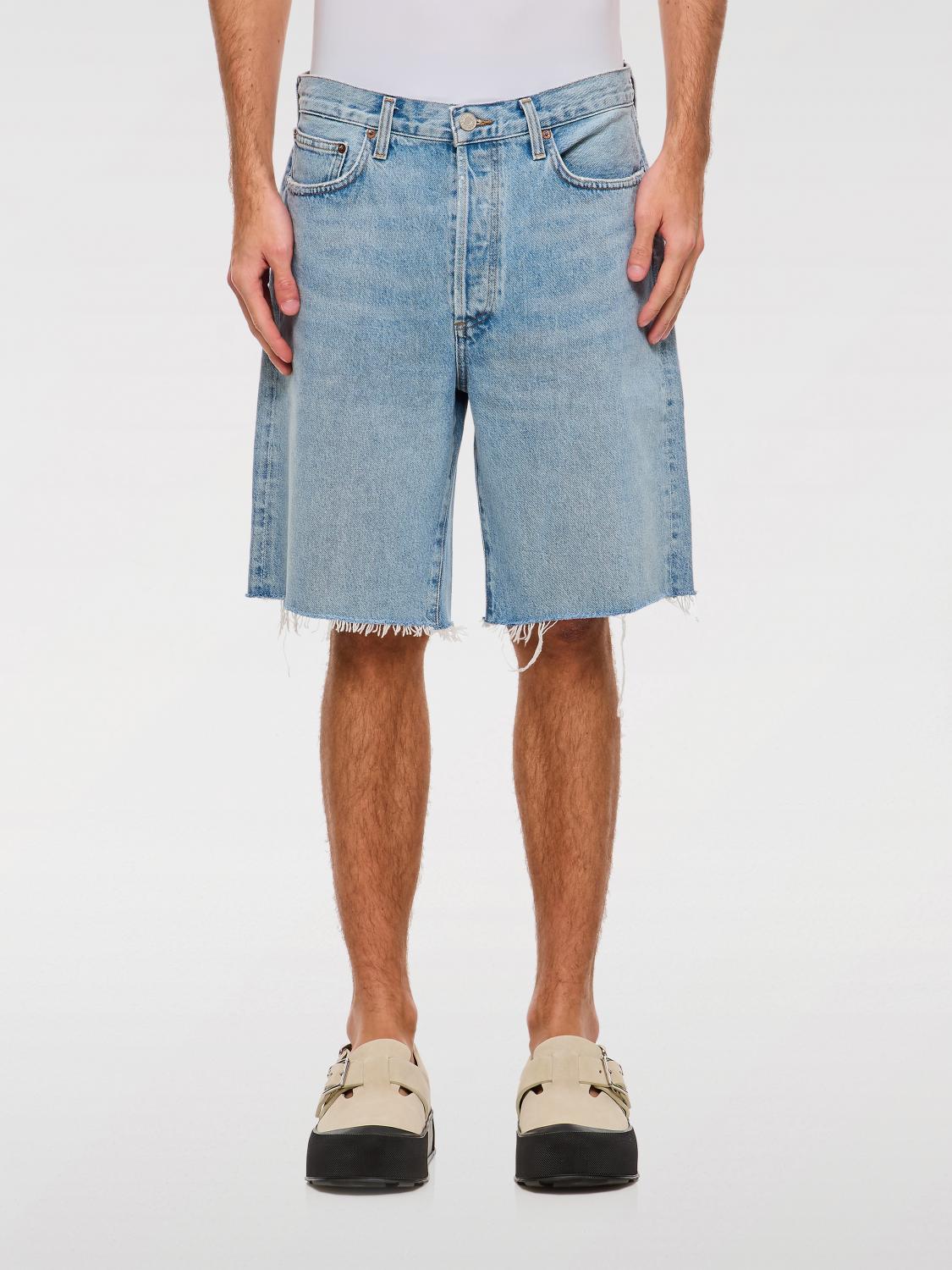 AGOLDE SHORTS: Short men Agolde, Gnawed Blue - Img 1