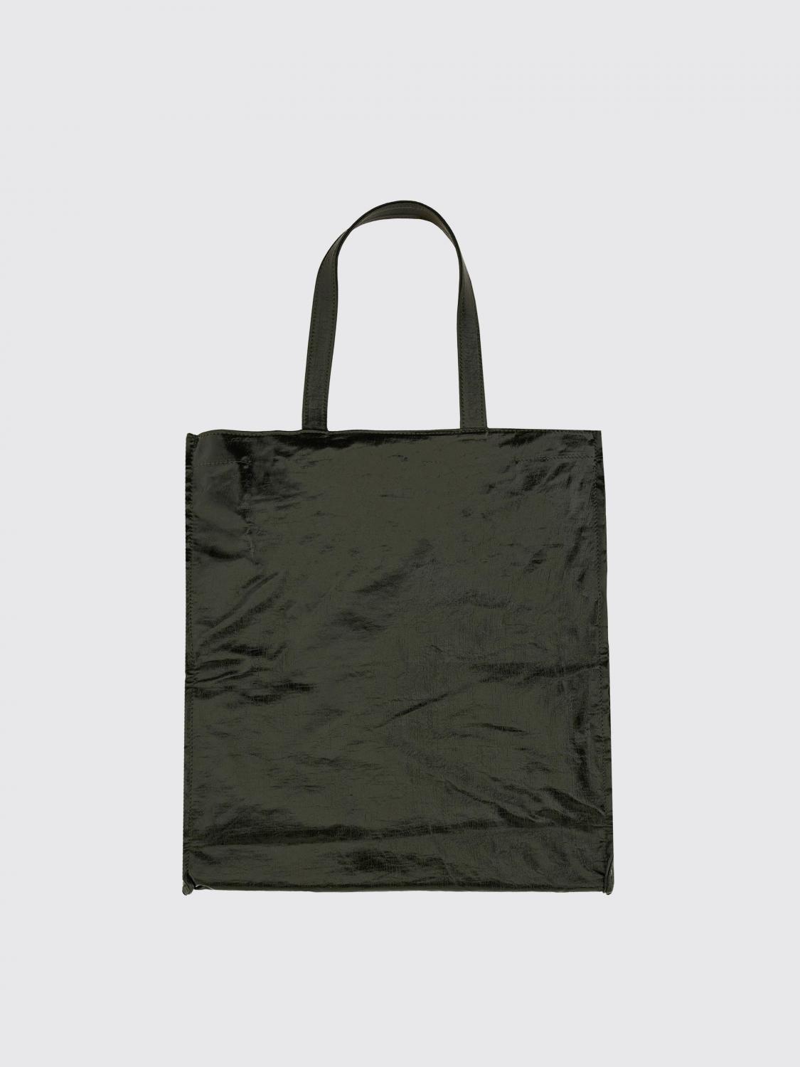 UMA WANG BORSA TOTE: Borsa a mano tote in lino Uma Wang, Verde - Img 2