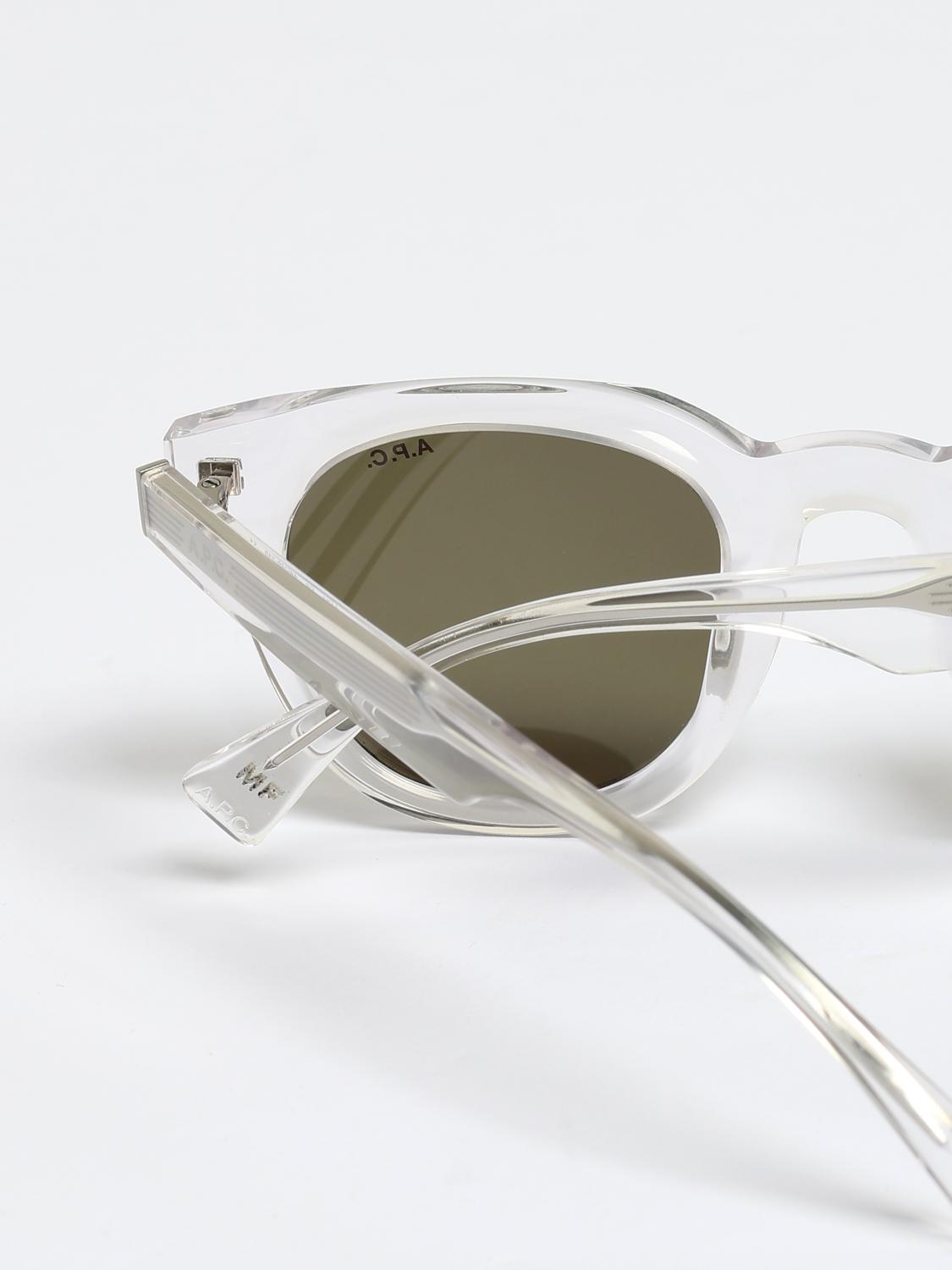 A.P.C. SUNGLASSES: Sunglasses men A.P.C., Transparent - Img 5