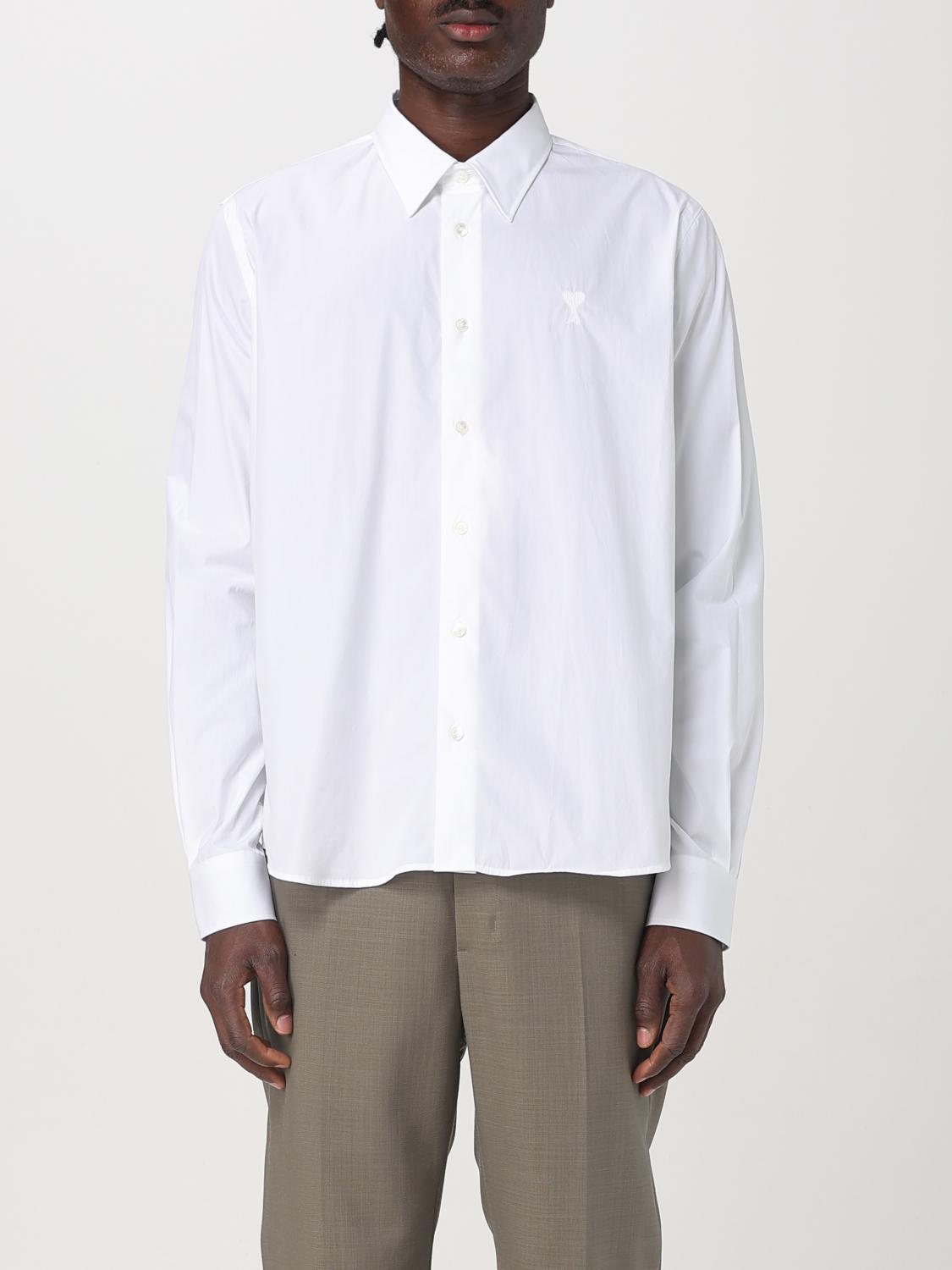 AMI PARIS CAMICIA: Camicia basic Ami Paris in cotone , Bianco - Img 1