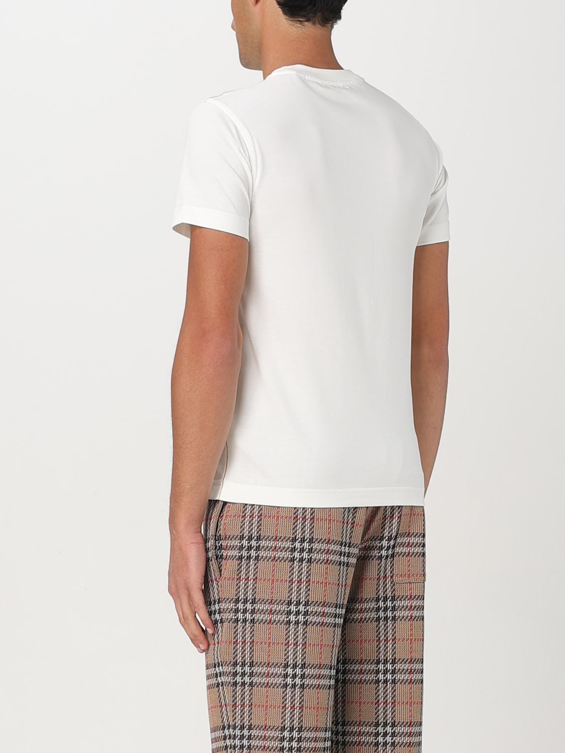 BURBERRY T-SHIRT: T-shirt men Burberry, White - Img 3
