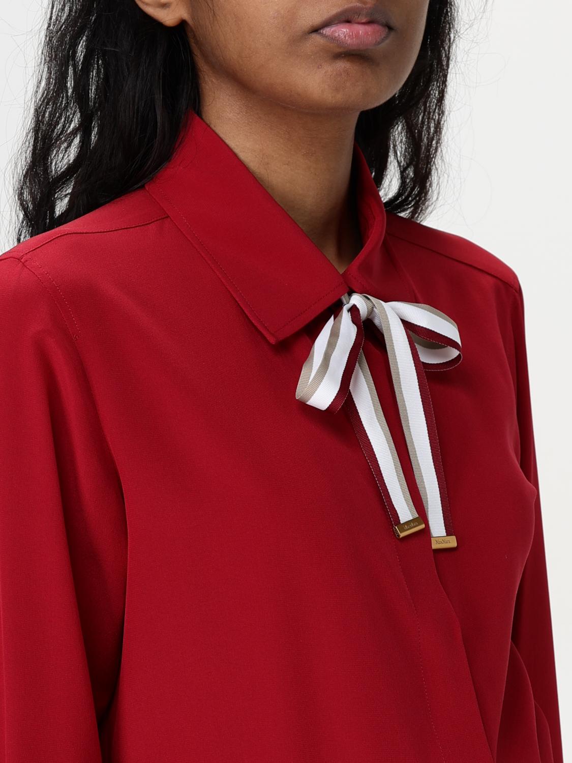 MAX MARA CAMISA: Camisa mujer Max Mara, Rojo - Img 5