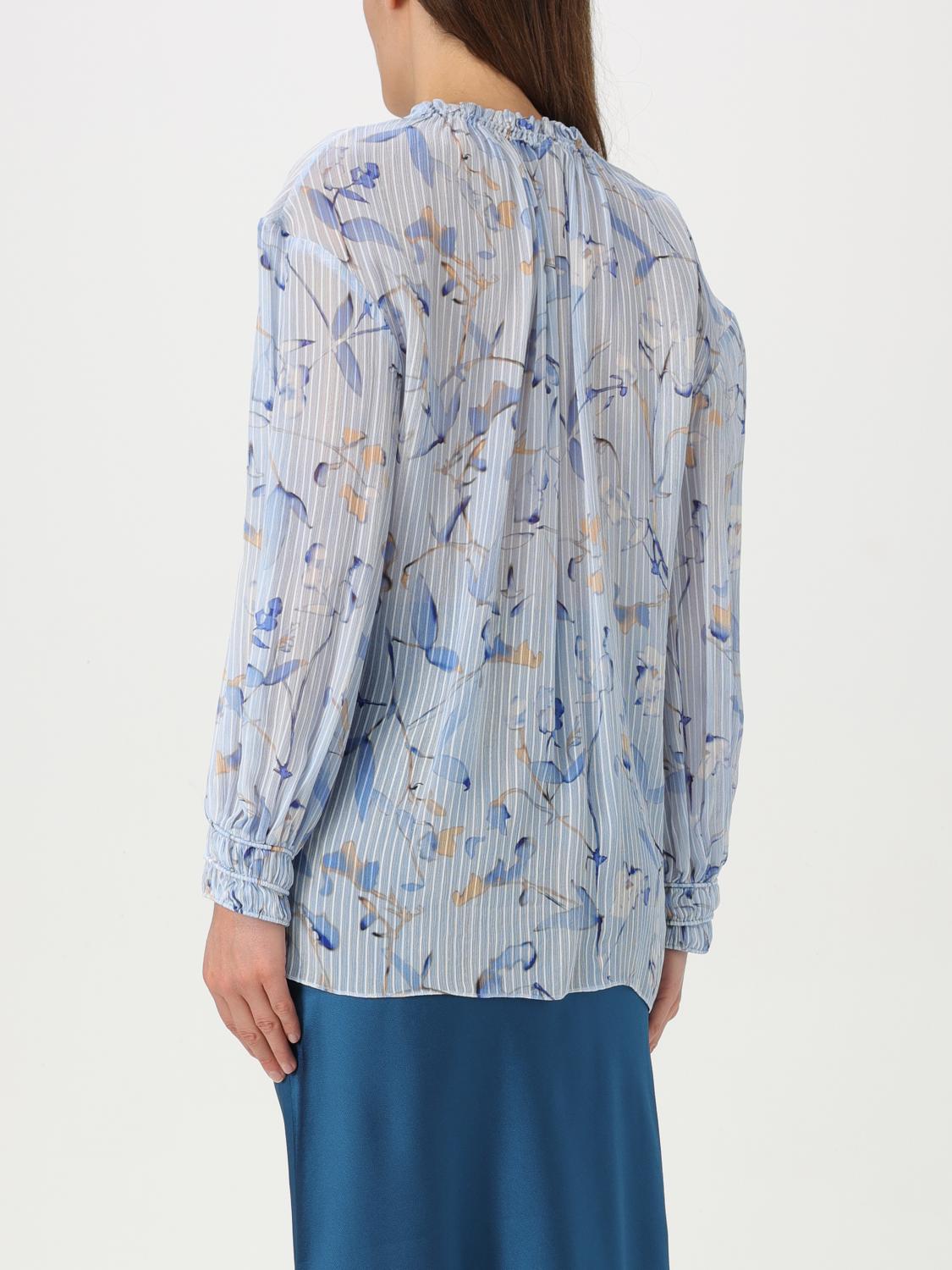 BOSS TOP: Camisa mujer Boss, Azul Claro - Img 2