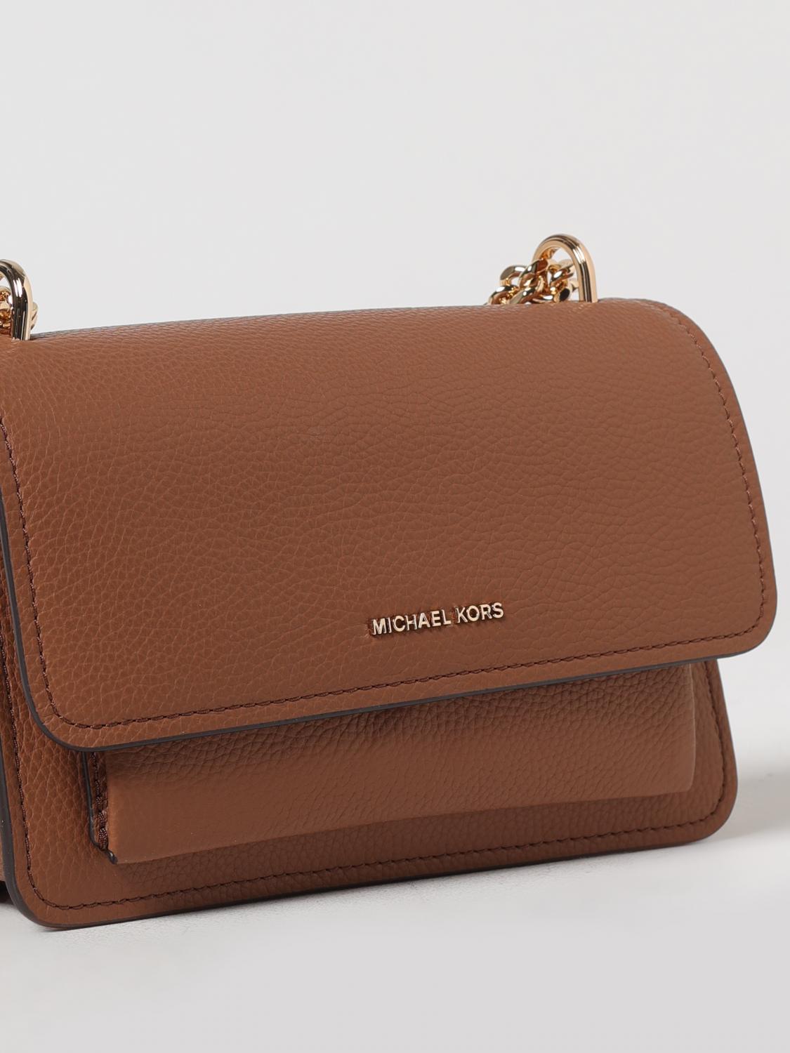 MICHAEL KORS BORSA MINI: Borsa Michael Kors in pelle a grana , Marrone - Img 3