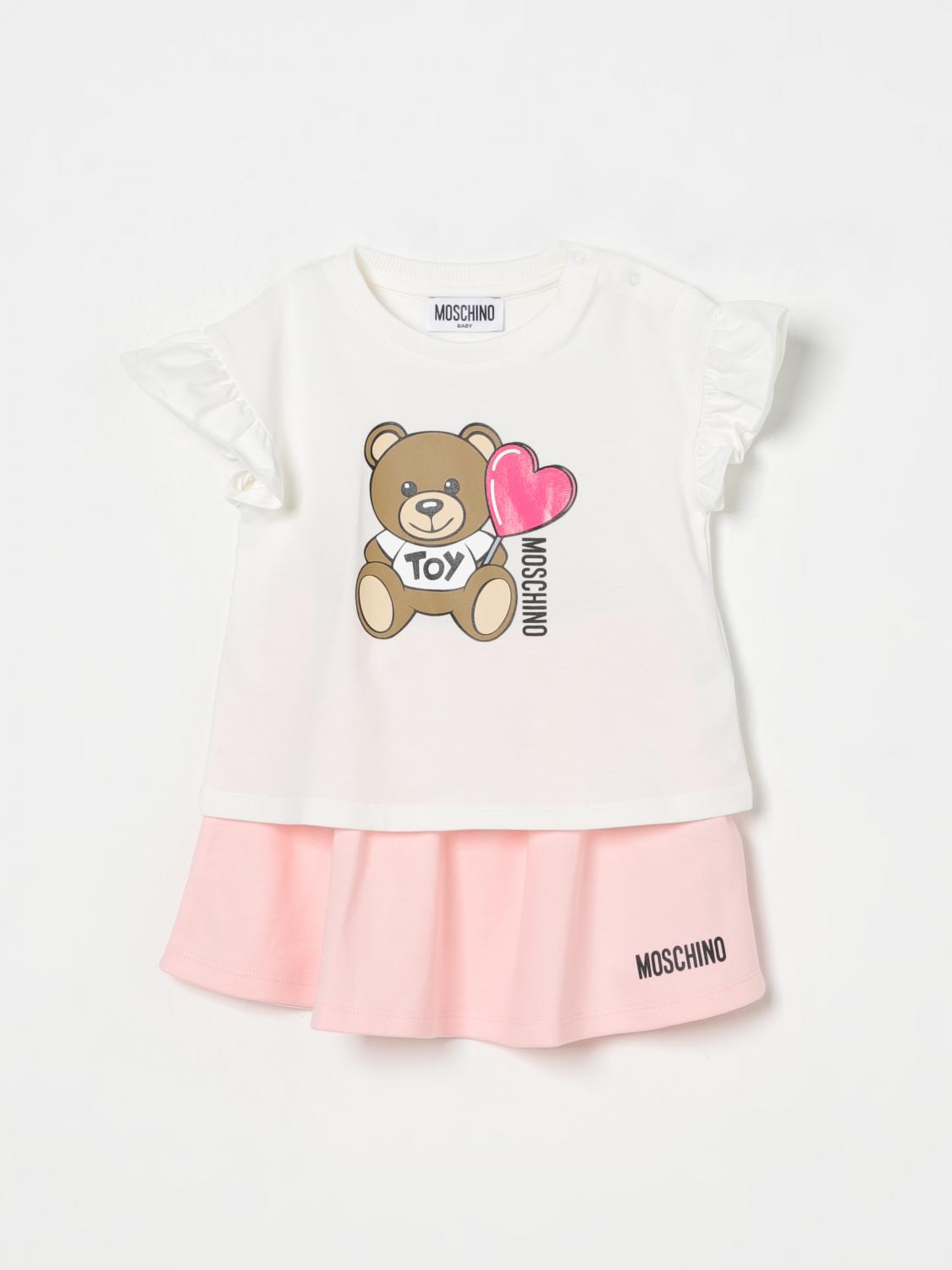 MOSCHINO ENSEMBLE: Ensemble enfant Moschino, Blanc - Img 1