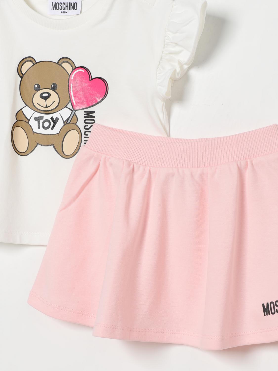 MOSCHINO ENSEMBLE: Ensemble enfant Moschino, Blanc - Img 3
