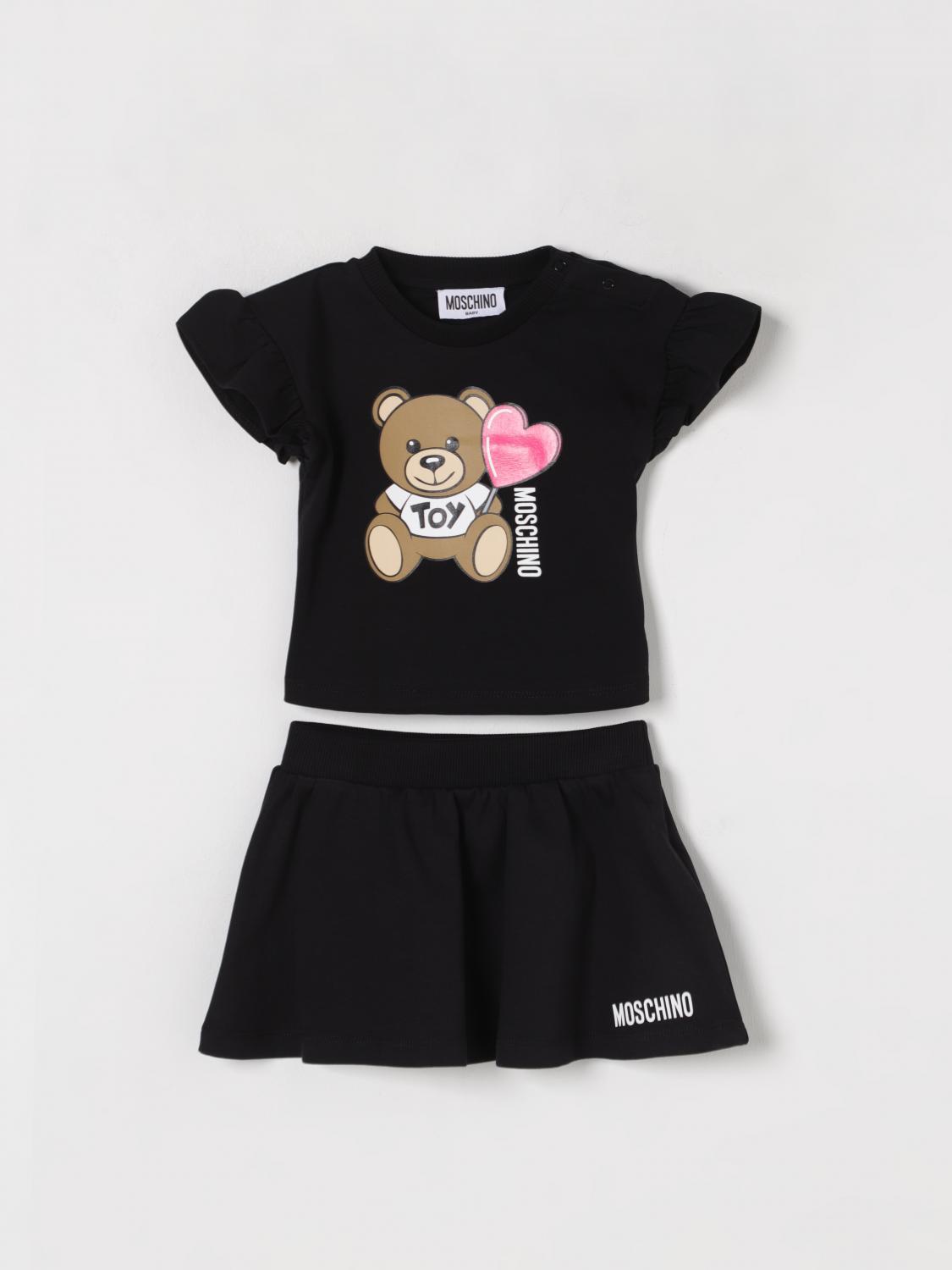 MOSCHINO ENSEMBLE: Ensemble enfant Moschino, Noir - Img 1