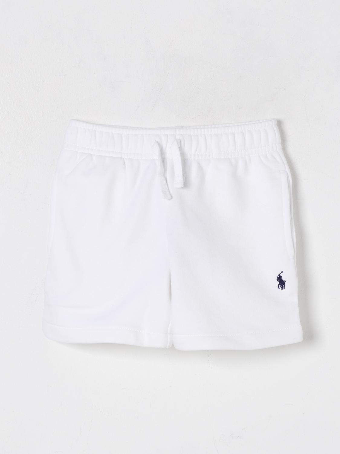 POLO RALPH LAUREN SHORTS: Pants kids Polo Ralph Lauren, White - Img 1