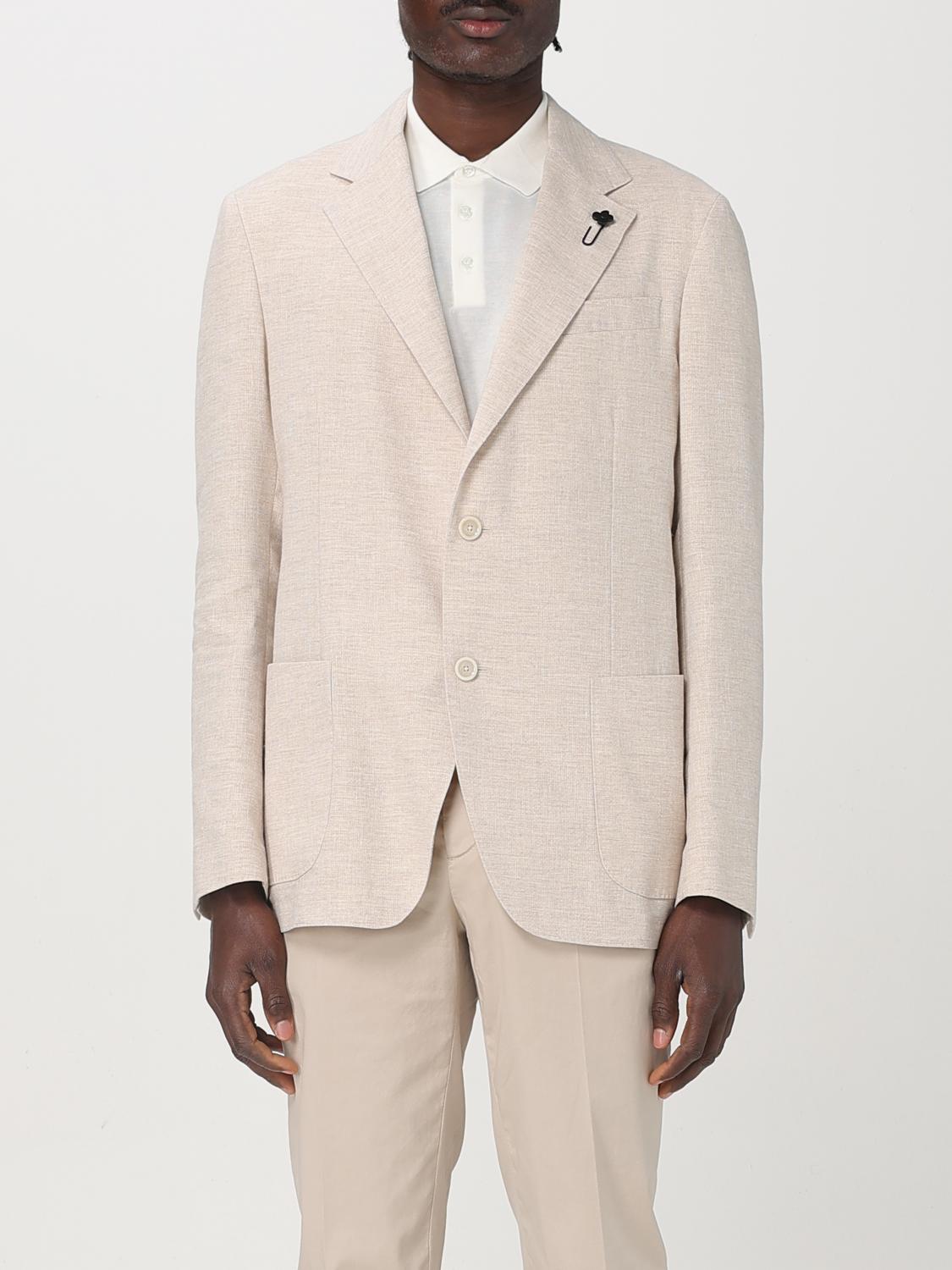LARDINI BLAZER: Lardini linen and cotton blazer, Ivory - Img 1