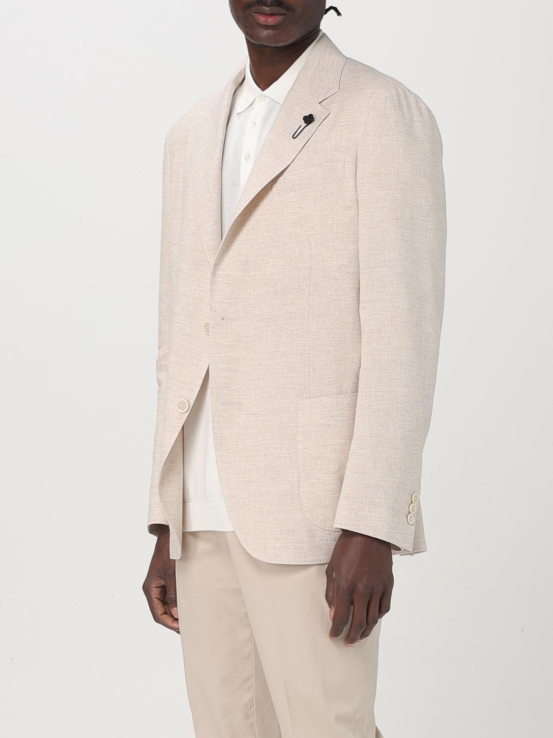 LARDINI BLAZER: Lardini linen and cotton blazer, Ivory - Img 3
